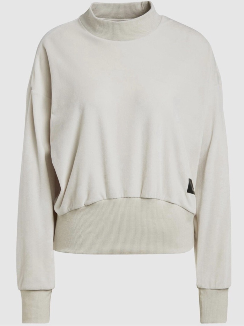 Adidas Cream Cropped Sweatshirt